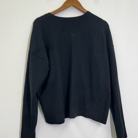 Free People - Inside Out Comfortable Black Long Sleeve Pull Over Sweater Small - Picture 10 of 11